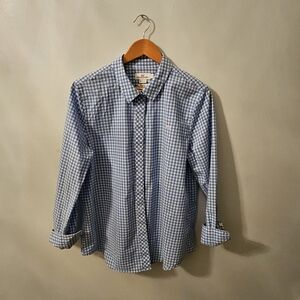 Vineyard Vines Blue and White Checkered Men's Shirt